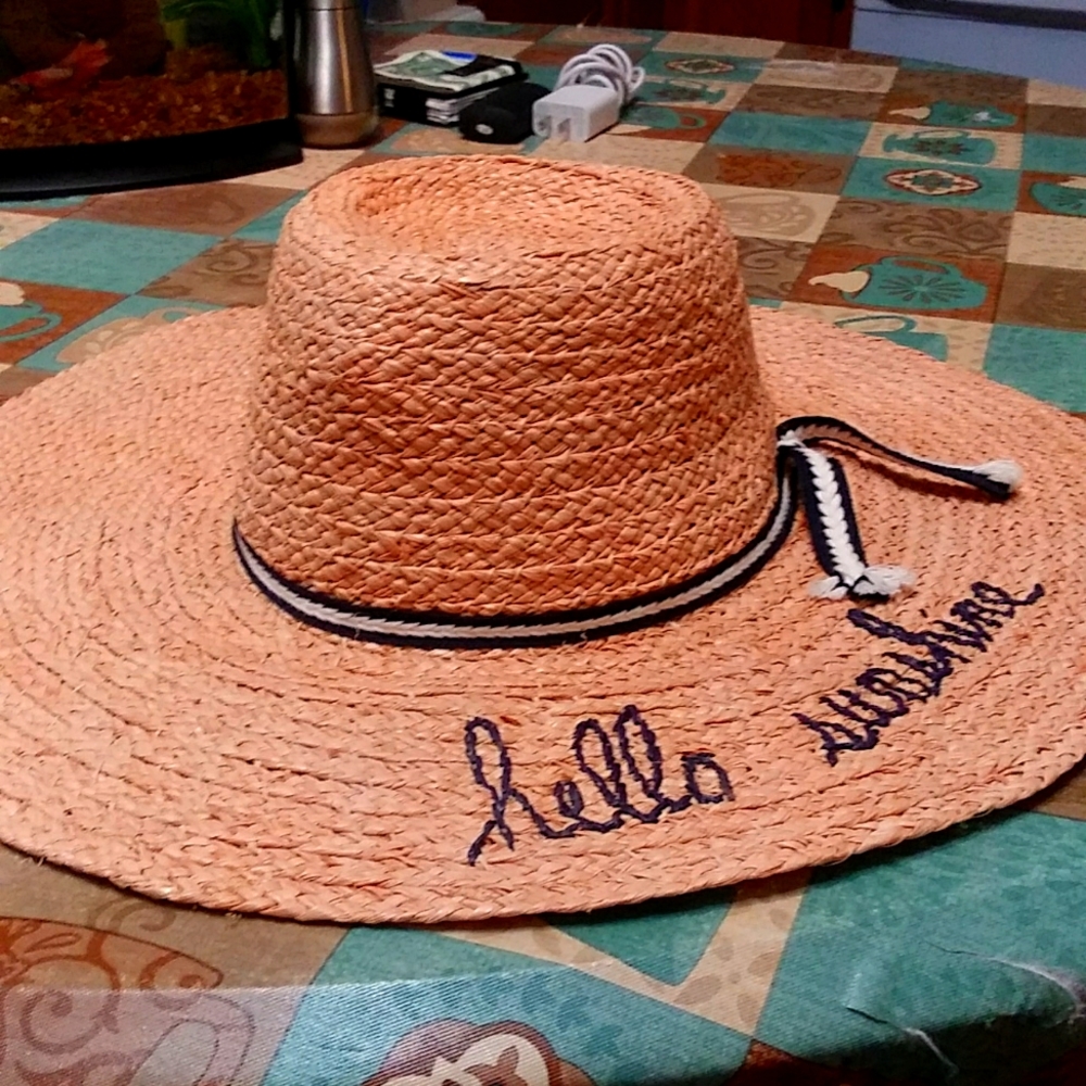 Womens large straw hat